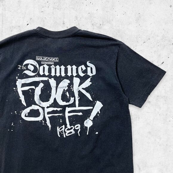 Vtg 1989 The Damned F*ck Off Tour Shirt, Punk Band - Picture 8 of 10